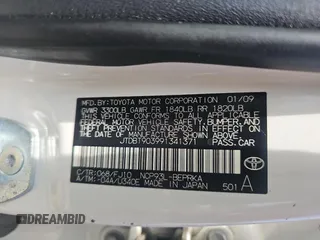 2009 Toyota Yaris z VIN JTDBT903991341371, wystawiony jako Copart lot #57634955 z przebiegiem 205 618 mil mil oraz Tytuł czysty. Historia ofert i sprzedaży dostępna na DreamBid. Obrazek 10.