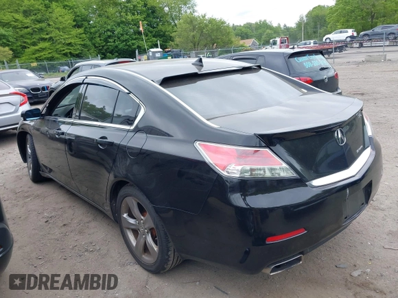 2013 Acura TL Technology z VIN 19UUA9F53DA002736, wystawiony jako IAAI lot #42303364 z przebiegiem 154 984 mil mil oraz . Historia ofert i sprzedaży dostępna na DreamBid. Obrazek 3.