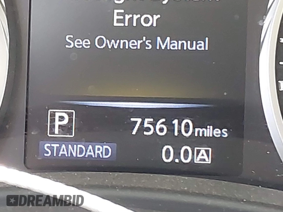 2018 Infiniti Q50 3.0t Luxe with VIN JN1EV7AR7JM434233, listed as a IAAI auction lot 41850208 with 75,610 mi miles. Bid and sale history available at carsss.com. Image 15.