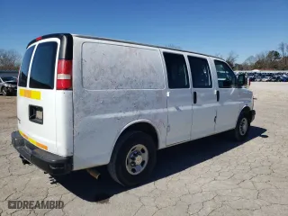2013 Chevrolet Express Cargo Van with VIN 1GCWGFCA7D1904215, listed as a Copart auction lot 46061825 with 92,041 mi miles and Clean Title. Bid and sale history available at carsss.com. Image 3.