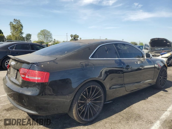 2011 Audi A5 Premium Plus with VIN WAULFAFR6BA034722, listed as a Copart auction lot 58052455 with 119,615 mi miles and Salvage title. Bid and sale history available at DreamBid. Image 3.