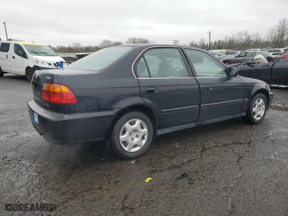 1999 Honda Civic EX with VIN 2HGEJ8644XH541829, listed as a Copart auction lot 45734025 with 129,960 mi miles and Salvage Title. Bid and sale history available at carsss.com. Image 3.