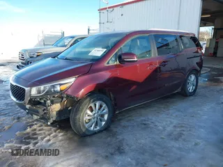 2016 Kia Sedona LX with VIN KNDMB5C17G6200149, listed as a IAAI auction lot 41308309 with 79,457 mi miles and . Bid and sale history available at carsss.com. Image 2.