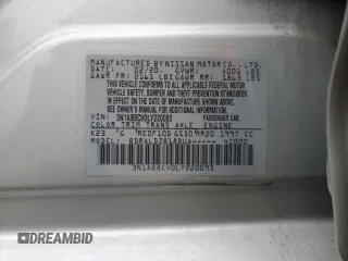 2020 Nissan Sentra SV z VIN 3N1AB8CV0LY220093, wystawiony jako Copart lot #52087505 z przebiegiem 64 012 mil mil oraz Szkoda całkowita • Salvage title. Historia ofert i sprzedaży dostępna na DreamBid. Obrazek 14.