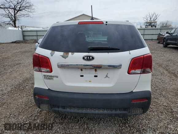 2011 Kia Sorento LX with VIN 5XYKTCA1XBG055187, listed as a Copart auction lot 53516875 with 153,356 mi miles and Salvage Title. Bid and sale history available at carsss.com. Image 6.
