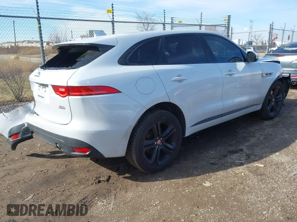 2017 Jaguar F-Pace 35t R-Sport with VIN SADCL2BVXHA063738, listed as a IAAI auction lot 41824648 with 112,449 mi miles and . Bid and sale history available at DreamBid. Image 4.