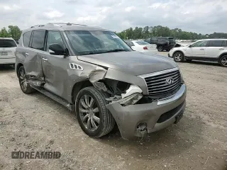 2013 Infiniti QX56 with VIN JN8AZ2NF3D9550754, listed as a Copart auction lot 54130675 with 202,669 mi miles and Salvage title. Bid and sale history available at DreamBid. Image 14.