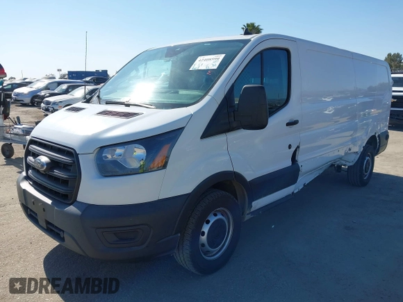 2020 Ford Transit Cargo with VIN 1FTBR1Y83LKA67103, listed as a IAAI auction lot 42408599 with 76,837 mi miles and . Bid and sale history available at DreamBid. Image 2.