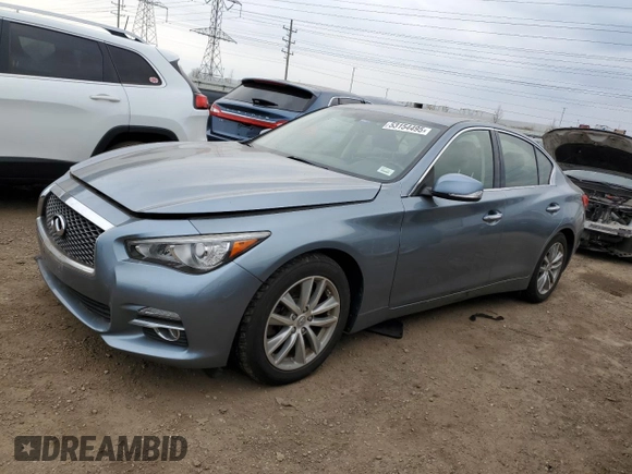 2017 Infiniti Q50 Signature Edition with VIN JN1EV7AP6HM737450, listed as a Copart auction lot 53154495 with 90,270 mi miles and Clean Title. Bid and sale history available at DreamBid. Image 1.