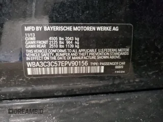 2014 BMW 3 Series 320i xDrive with VIN WBA3C3C57EPV90156, listed as a Copart auction lot 47318215 with 127,596 mi miles and Salvage Title. Bid and sale history available at carsss.com. Image 14.