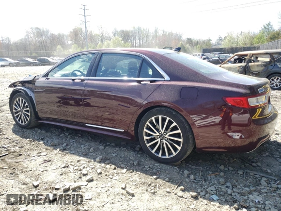 2019 Lincoln Continental Select with VIN 1LN6L9TK3K5600306, listed as a Copart auction lot 51040225 with 85,209 mi miles and Salvage Title. Bid and sale history available at carsss.com. Image 2.