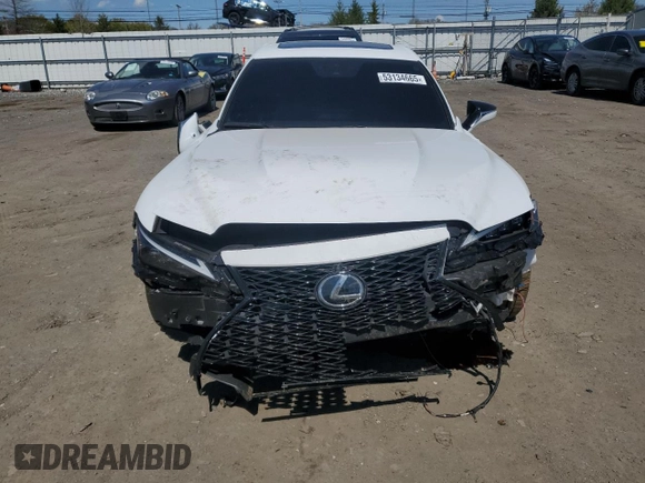 2023 Lexus IS 500 F Sport Performance with VIN JTHAP1D25P5003652, listed as a Copart auction lot 53134665 with 17,844 mi miles and Salvage title. Bid and sale history available at DreamBid. Image 5.