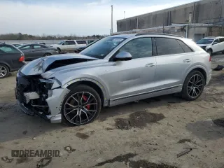 2022 Audi Q8 Premium Plus with VIN WA1EVBF1XND034704, listed as a Copart auction lot 89093585 with 13,479 mi miles and Salvage Title. Bid and sale history available at carsss.com. Image 1.