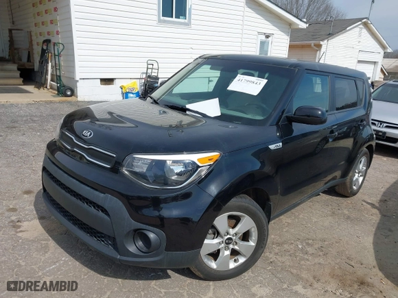 2017 Kia Soul with VIN KNDJN2A20H7443110, listed as a IAAI auction lot 41799843 with 27,452 mi miles. Bid and sale history available at carsss.com. Image 2.