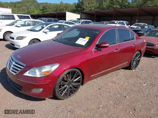 2011 Hyundai Genesis with VIN KMHGC4DF9BU124576, listed as a IAAI auction lot 41971684 with 199,322 mi miles. Bid and sale history available at carsss.com. Image 2.
