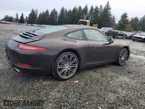 2015 Porsche 911 Carrera with VIN WP0AA2A93FS106725, listed as a Copart auction lot 45405395 with 46,396 mi miles and Salvage Title. Bid and sale history available at carsss.com. Image 3.