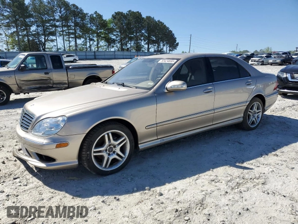 2006 Mercedes-Benz S 500 with VIN WDBNG75JX6A483736, listed as a Copart auction lot 53424695 with 86,999 mi miles and Salvage Title. Bid and sale history available at DreamBid. Image 1.