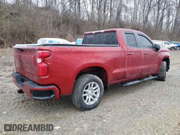 2021 Chevrolet Silverado 1500 LT with VIN 1GCRYDED5MZ139626, listed as a Copart auction lot 44760205 with 79,477 mi miles and Salvage Title. Bid and sale history available at DreamBid. Image 3.
