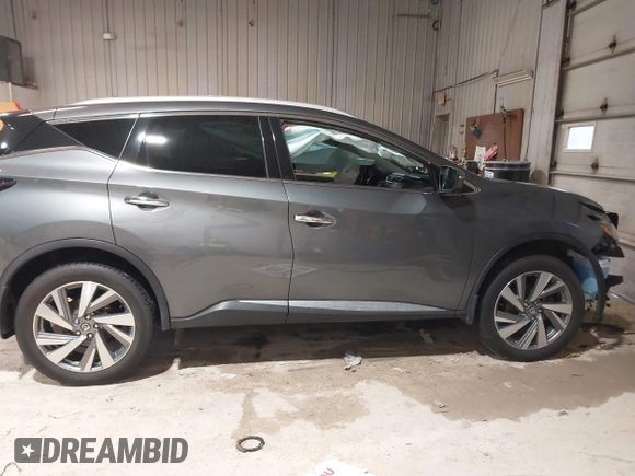 2019 Nissan Murano SL with VIN 5N1AZ2MS6KN143523, listed as a IAAI auction lot 41212120 with 99,812 mi miles and . Bid and sale history available at DreamBid. Image 13.