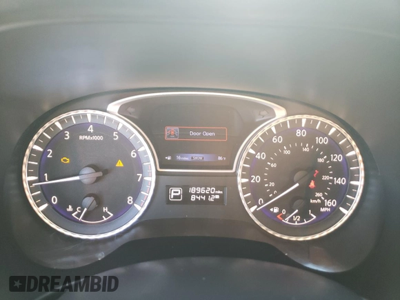 2013 Infiniti JX35 with VIN 5N1AL0MN7DC305965, listed as a Copart auction lot 79724854 with 189,620 mi miles and Clean Title. Bid and sale history available at carsss.com. Image 9.