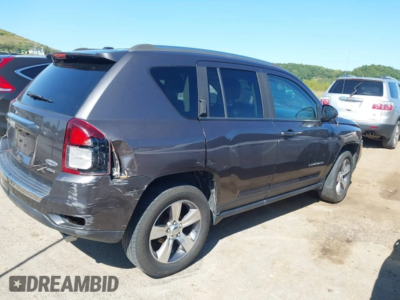 2016 Jeep Compass Latitude with VIN 1C4NJDEB4GD709019, listed as a IAAI auction lot 40250883 with 108,178 mi miles and . Bid and sale history available at DreamBid. Image 4.