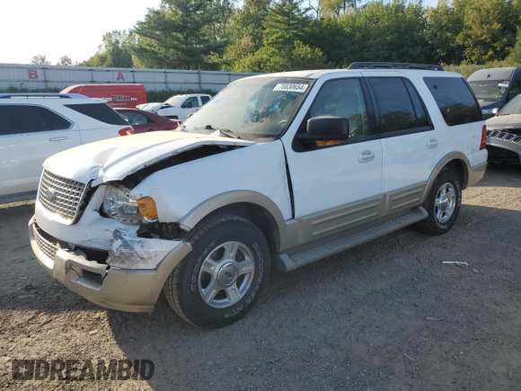 2005 Ford Expedition Eddie Bauer with VIN 1FMFU175X5LA25091, listed as a Copart auction lot 70830654 with 154,246 mi miles and Clean Title. Bid and sale history available at carsss.com. Image 1.