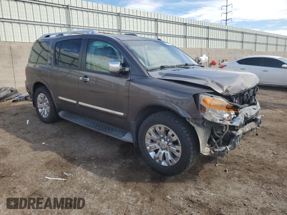 2015 Nissan Armada Platinum z VIN 5N1AA0NC6FN602610, wystawiony jako Copart lot #69121314 z przebiegiem 117 166 mil mil oraz Szkoda całkowita • Salvage title. Historia ofert i sprzedaży dostępna na DreamBid. Obrazek 4.