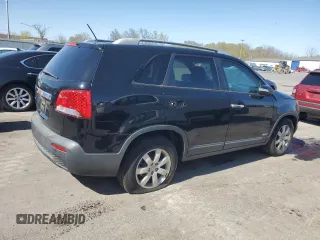 2012 Kia Sorento LX with VIN 5XYKTCA66CG282938, listed as a Copart auction lot 53566645 with 126,095 mi miles and Clean Title. Bid and sale history available at carsss.com. Image 3.