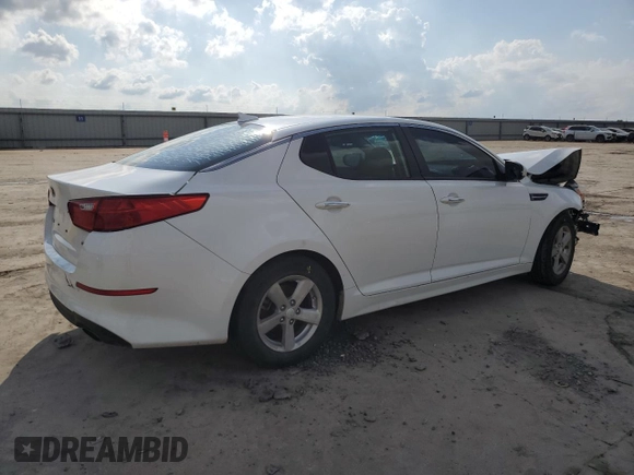 2015 Kia Optima LX z VIN KNAGM4A7XF5640151, wystawiony jako Copart lot #54538515 z przebiegiem 97 610 mil mil oraz Szkoda całkowita • Salvage title. Historia ofert i sprzedaży dostępna na DreamBid. Obrazek 3.