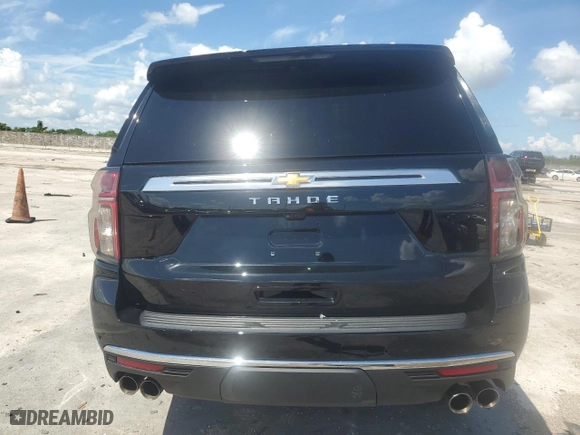 2021 Chevrolet Tahoe High Country with VIN 1GNSCTKL0MR393953, listed as a Copart auction lot 71020554 with 46,297 mi miles and Salvage Title. Bid and sale history available at carsss.com. Image 6.