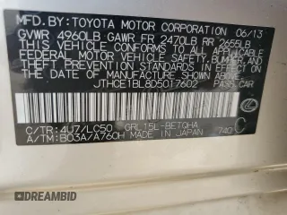 2013 Lexus GS 350 с VIN JTHCE1BL8D5017602, выставлен на аукционе Copart как лот 62355725 с пробегом 140 337 миль миль и Списание • Salvage title. История ставок и продаж доступна на DreamBid. Изображение 13.