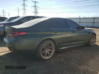 2022 BMW 5 Series with VIN WBS73CH01NCJ52802, listed as a Copart auction lot 73005874 with Not provided miles and Salvage title. Bid and sale history available at DreamBid. Image 3.