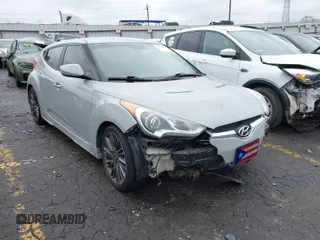 2013 Hyundai Veloster w/Black Int z VIN KMHTC6AD3DU142460, wystawiony jako IAAI lot #41618073 z przebiegiem 142 963 mil mil oraz . Historia ofert i sprzedaży dostępna na DreamBid. Obrazek 1.