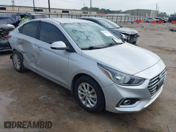 2020 Hyundai Accent SE with VIN 3KPC24A63LE126821, listed as a IAAI auction lot 41555407 with 33,639 mi miles. Bid and sale history available at carsss.com. Image 1.