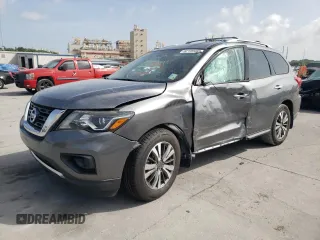2020 Nissan Pathfinder S with VIN 5N1DR2AN8LC615858, listed as a Copart auction lot 62199465 with 34,523 mi miles and Salvage title. Bid and sale history available at DreamBid. Image 1.