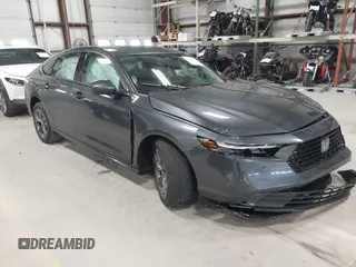 2025 Honda Accord EX-L with VIN 1HGCY2F65SA040019, listed as a IAAI auction lot 42056086 with 407 mi miles and . Bid and sale history available at DreamBid. Image 1.