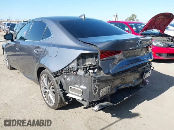2017 Lexus IS 200t with VIN JTHBA1D22H5058048, listed as a IAAI auction lot 42537714 with 86,299 mi miles and . Bid and sale history available at DreamBid. Image 3.