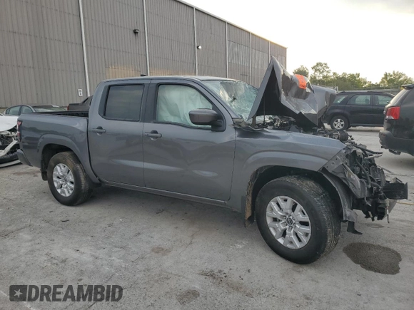2022 Nissan Frontier SV with VIN 1N6ED1EJ0NN615902, listed as a Copart auction lot 59727044 with 0 mi miles and Non Repairable. Bid and sale history available at carsss.com. Image 4.