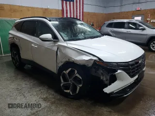 2022 Hyundai Tucson Limited with VIN 5NMJECAE7NH010601, listed as a Copart auction lot 84329044 with 22,564 mi miles and Non Repairable. Bid and sale history available at carsss.com. Image 4.