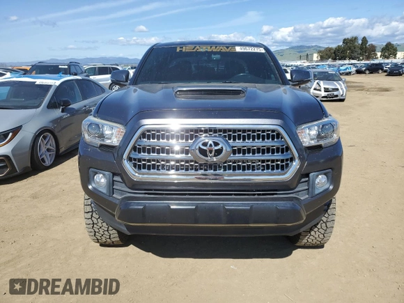 2017 Toyota Tacoma SR5 with VIN 3TMAZ5CNXHM032218, listed as a Copart auction lot 49672275 with 104,244 mi miles and Salvage Title. Bid and sale history available at DreamBid. Image 5.