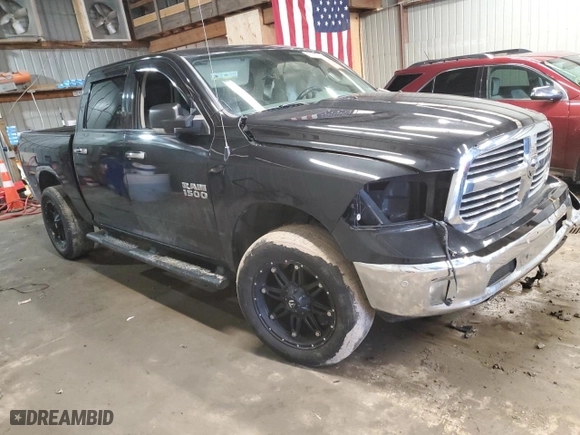 2017 Ram 1500 Big Horn with VIN 1C6RR7LG9HS728079, listed as a Copart auction lot 43546035 with 122,034 mi miles and Salvage Title. Bid and sale history available at carsss.com. Image 4.