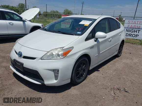 2013 Toyota Prius One with VIN JTDKN3DU4D5588812, listed as a IAAI auction lot 42028250 with 120,521 mi miles. Bid and sale history available at carsss.com. Image 2.