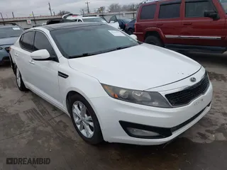 2013 Kia Optima EX with VIN 5XXGN4A70DG109727, listed as a IAAI auction lot 41717975 with 212,982 mi miles. Bid and sale history available at carsss.com. Image 1.