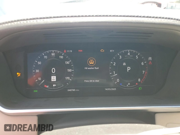 2020 Land Rover Range Rover P525 HSE with VIN SALGS2SE2LA414448, listed as a Copart auction lot 56851715 with 40,748 mi miles and Salvage title. Bid and sale history available at DreamBid. Image 9.