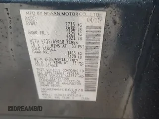 2015 Nissan Pathfinder SL z VIN 5N1AR2MM6FC661828, wystawiony jako Copart lot #50355945 z przebiegiem 188 714 mil mil oraz Szkoda całkowita • Salvage title. Historia ofert i sprzedaży dostępna na DreamBid. Obrazek 13.