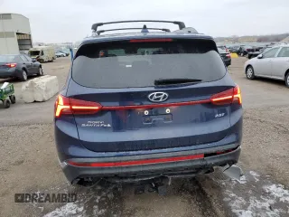 2022 Hyundai Santa Fe Limited with VIN 5NMS44AL2NH373609, listed as a Copart auction lot 71986532 with 22,051 mi miles. Bid and sale history available at carsss.com. Image 6.