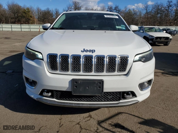 2019 Jeep Cherokee Overland with VIN 1C4PJMJX4KD259763, listed as a Copart auction lot 42593055 with 45,485 mi miles and Salvage Title. Bid and sale history available at carsss.com. Image 5.