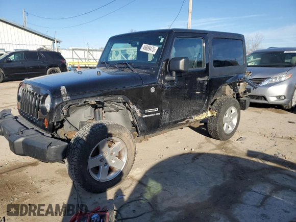 2013 Jeep Wrangler Sport with VIN 1C4AJWAG2DL699264, listed as a Copart auction lot 46889475 with 109,485 mi miles and Salvage Title. Bid and sale history available at carsss.com. Image 1.
