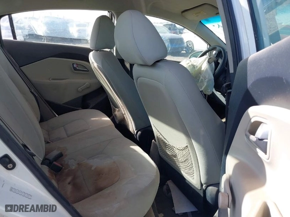 2012 Kia Rio LX with VIN KNADM4A30C6077391, listed as a IAAI auction lot 38907618 with 192,180 mi miles. Bid and sale history available at carsss.com. Image 8.