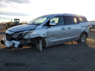 2016 Kia Sedona EX with VIN KNDMC5C14G6137007, listed as a Copart auction lot 87725735 with 117,062 mi miles and Salvage Title. Bid and sale history available at carsss.com. Image 1.